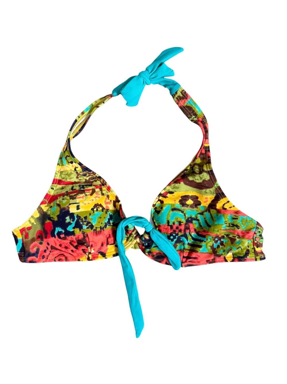 Apollo Halter Bikini Top Paradise Print M